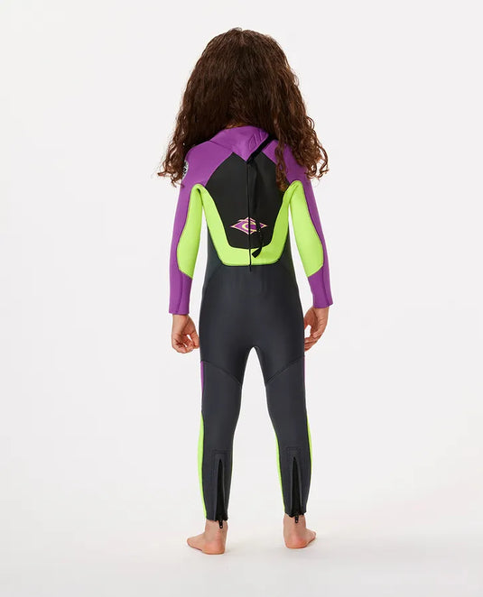 Rip Curl Groms Omega 4/3 Back Zip Full Wetsuit