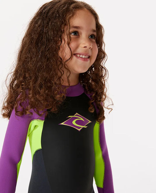 Rip Curl Groms Omega 4/3 Back Zip Full Wetsuit