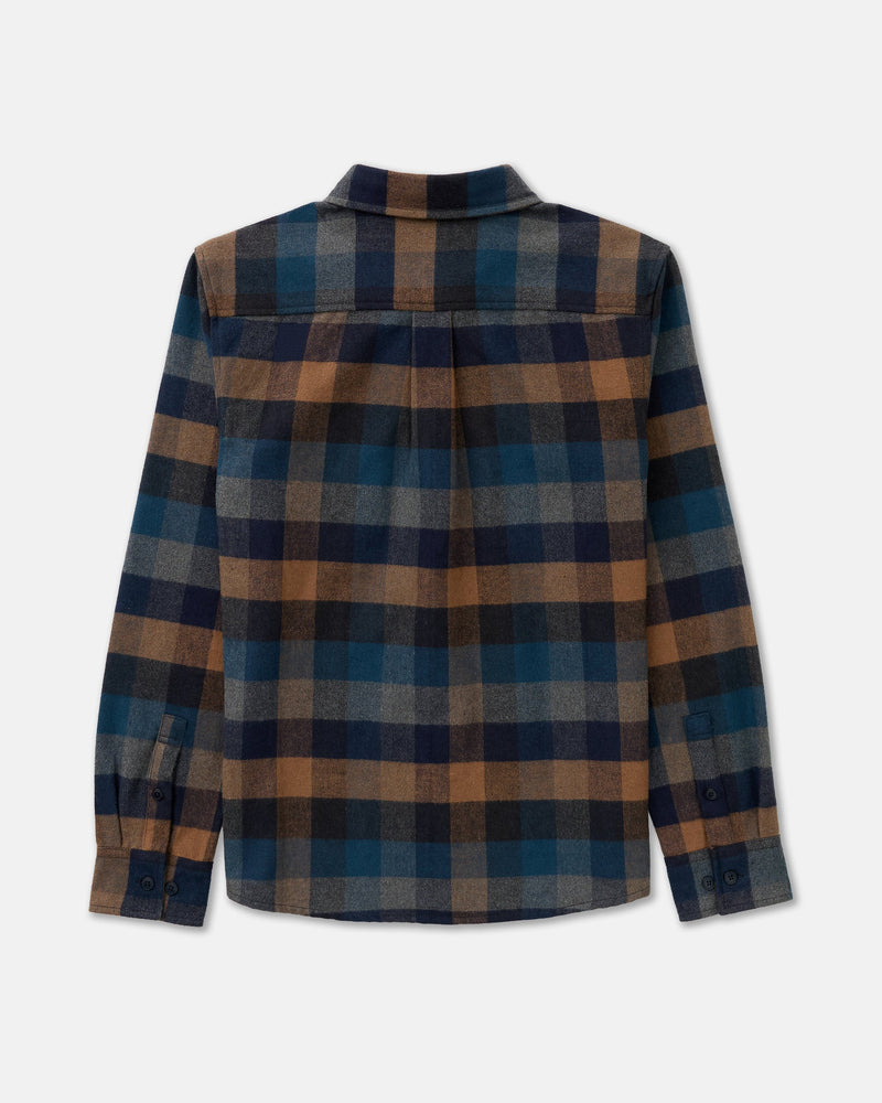 Load image into Gallery viewer, RVCA Dayshift Blanket Flannel Long Sleeve Shirt
