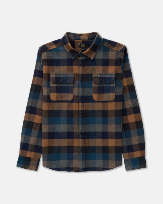 RVCA Dayshift Blanket Flannel Long Sleeve Shirt