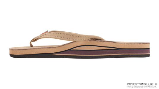 Rainbow Sandals Women's Premier Leather Double Layer with Arch Support