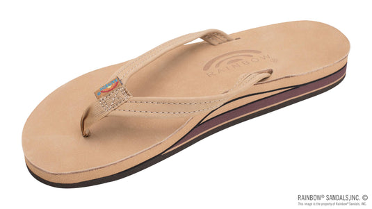 Rainbow Sandals Women's Premier Leather Double Layer with Arch Support