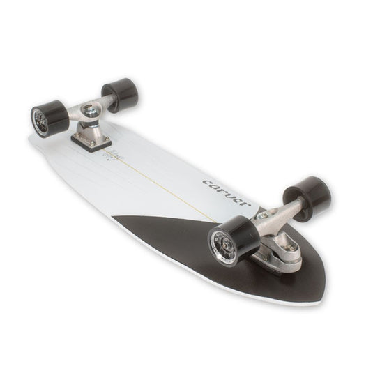 Carver C7 32.5" Black Tip Surfskate Complete