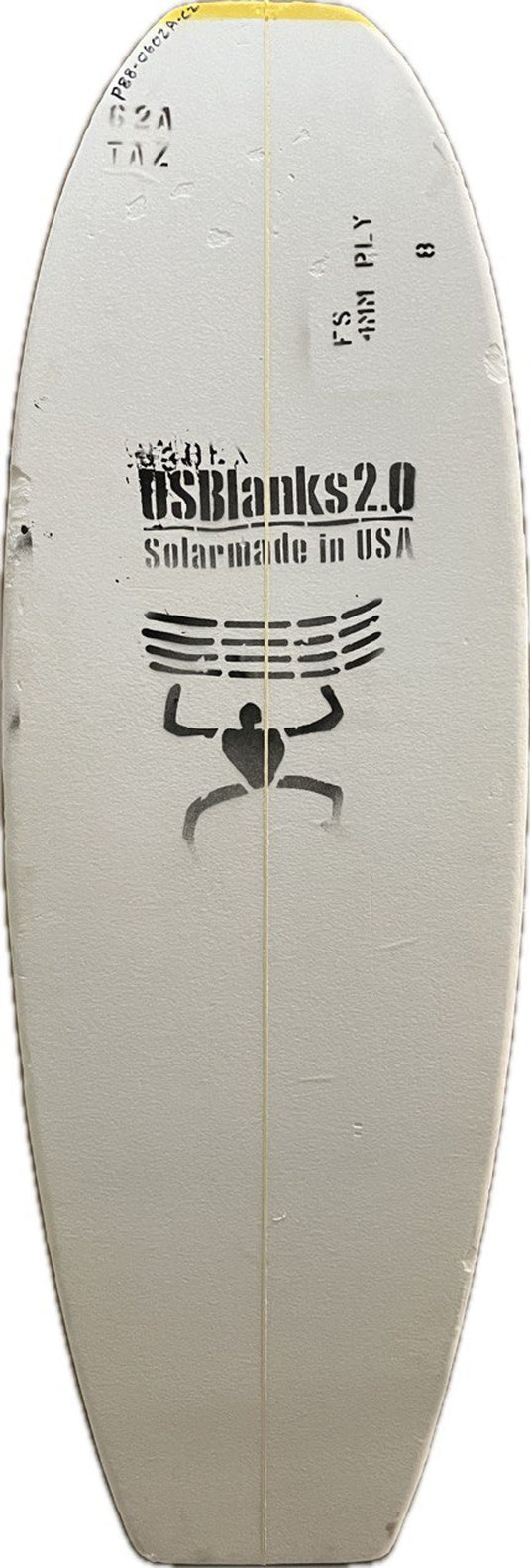 US Blanks 6'2 A Yellow 4mm Poly