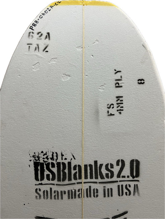 US Blanks 6'2 A Yellow 4mm Poly