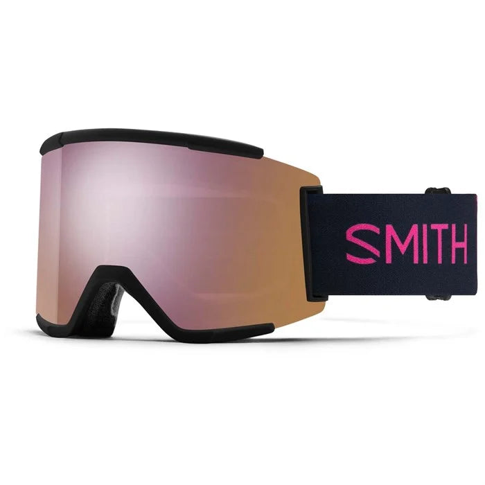 Smith Squad XL - Black Strap ChromoPop Everyday Red Mirror