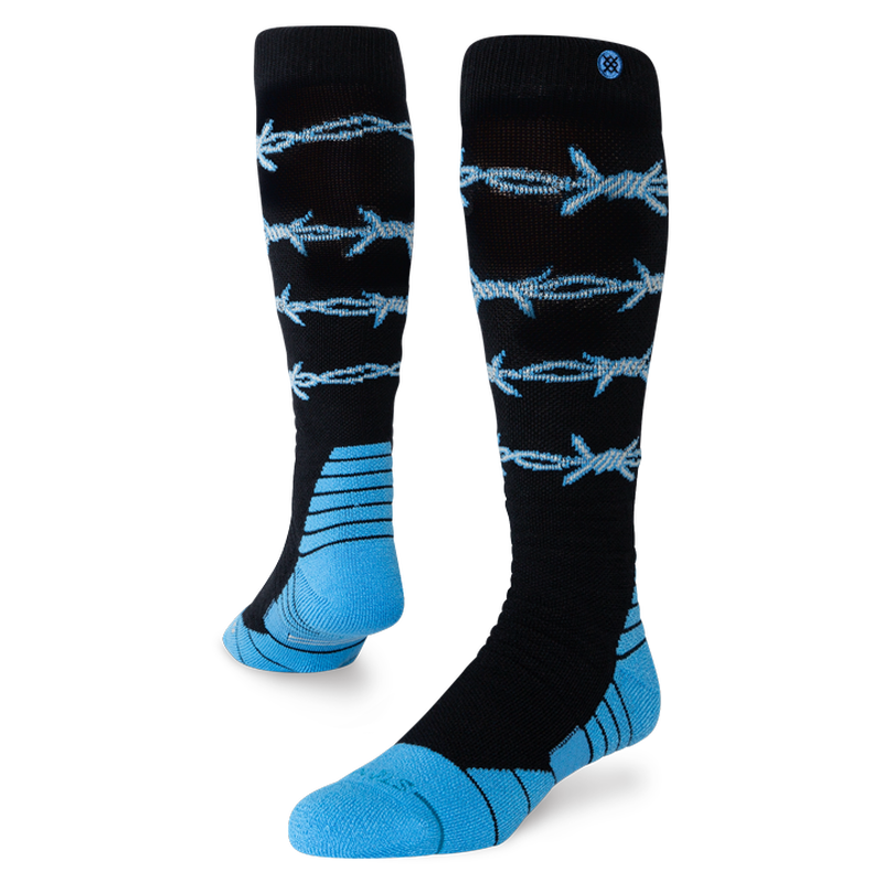Load image into Gallery viewer, Stance Barbed Wire Mid Poly Snow Socks
