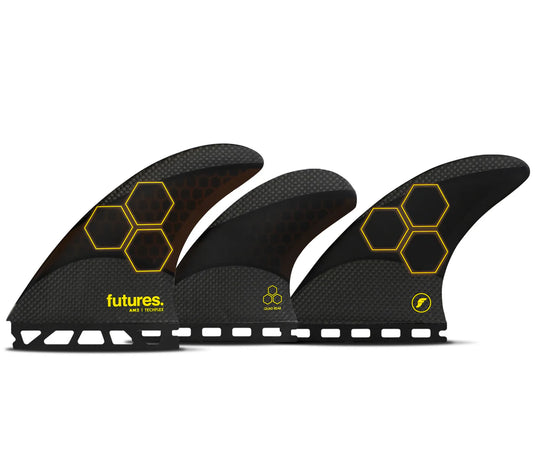Futures Fins AM2 Techflex Large Black/Orange 5-Fin Set