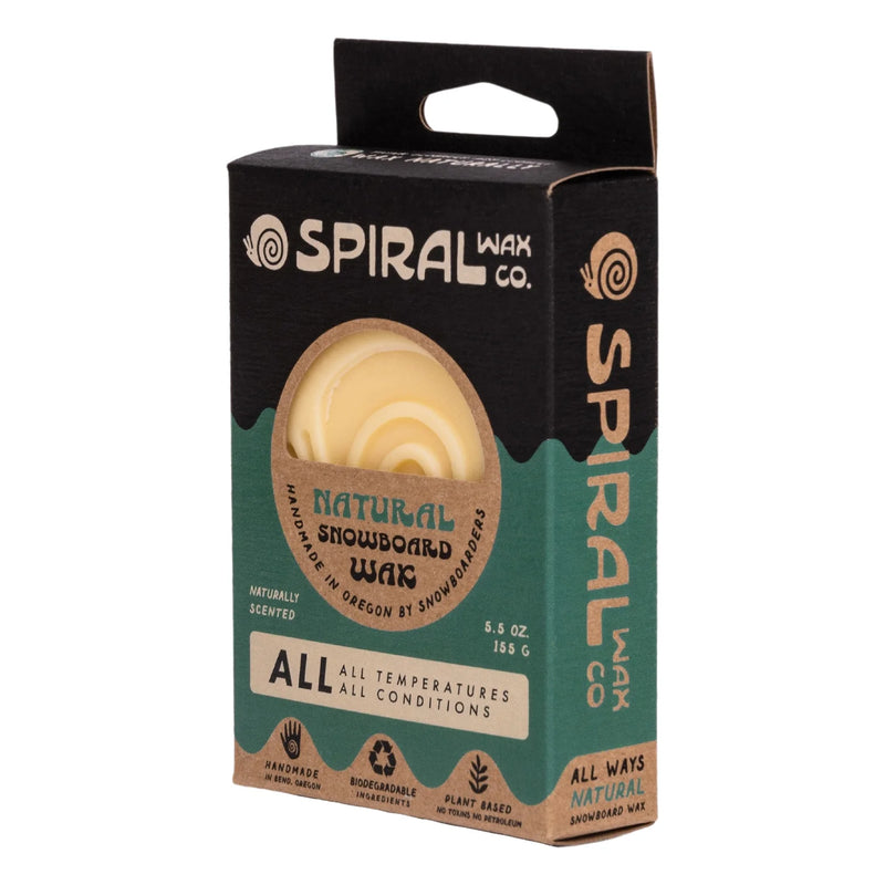Load image into Gallery viewer, Spiral Wax Co. All Temp Natural Snowboard Wax- Single
