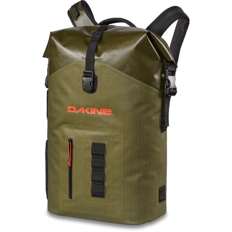 Dakine Cylcone Wet/Dry Roll Top 34L Wetsuit Backpack Dark Olive