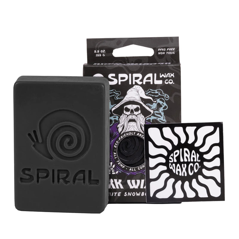 Load image into Gallery viewer, Spiral Wax Co. Dark Wizard Graphite Snowboard Wax

