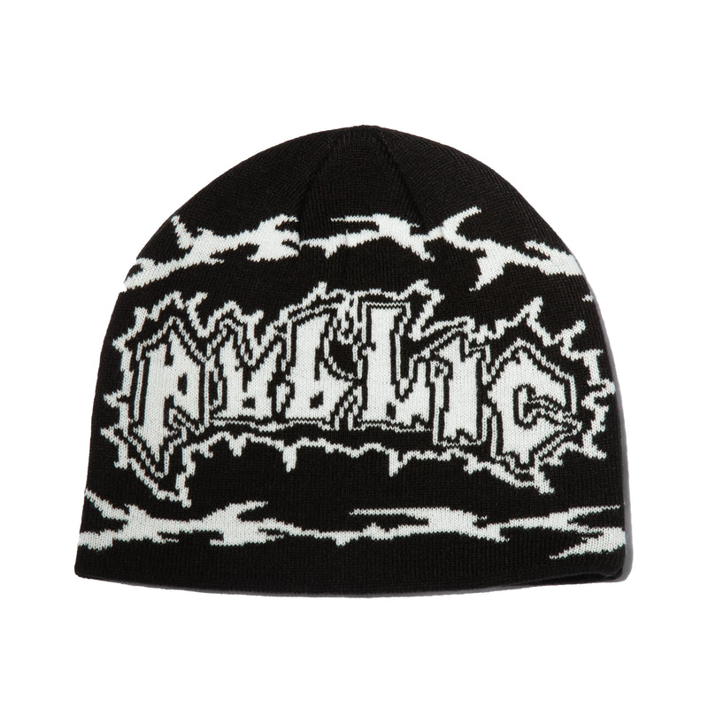 Load image into Gallery viewer, Public Snowboards Disorder Skully Beanie Black
