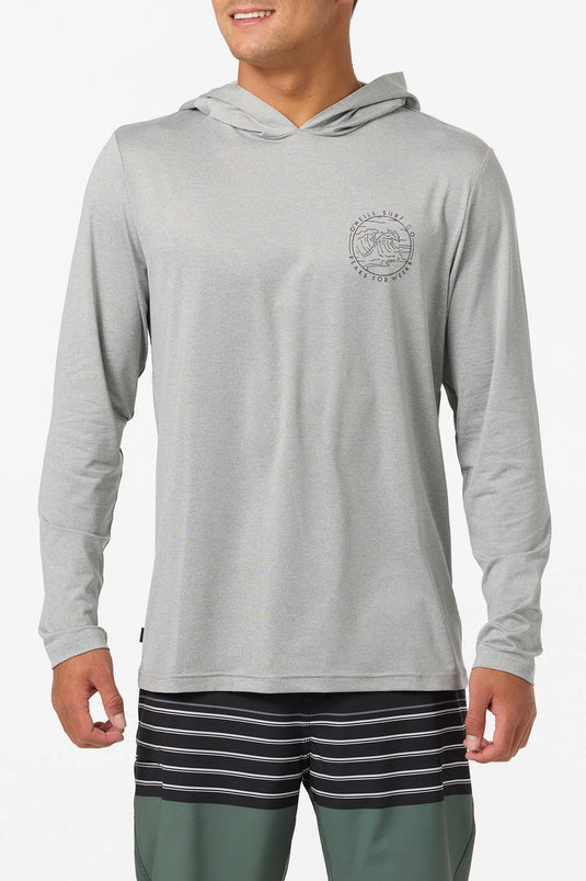 O'Neill TRVLR UPF Hooded Cliffs Long Sleeve Pullover