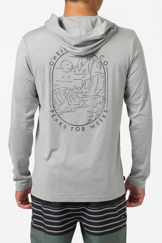 O'Neill TRVLR UPF Hooded Cliffs Long Sleeve Pullover