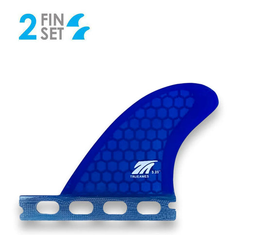True Ames Side Bites 3.25" Futures Compatible Hexcore Fin Set
