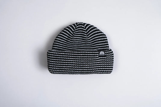 Autumn Stripe Double Roll Beanie
