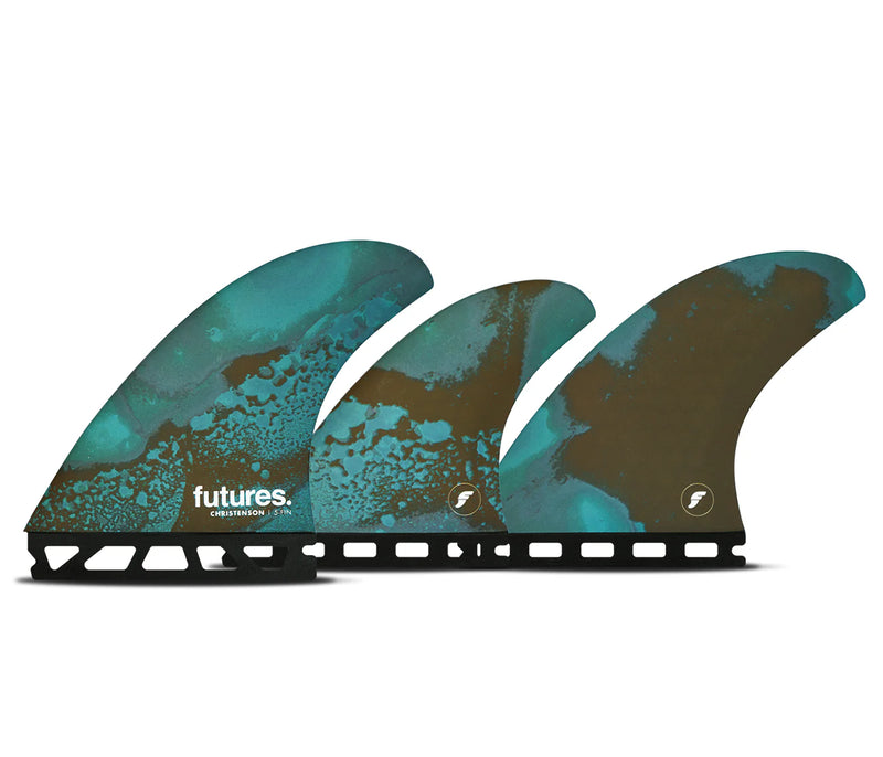 Load image into Gallery viewer, Futures Fins CHRISTENSON 5-FIN Honeycomb M BLU/BWN
