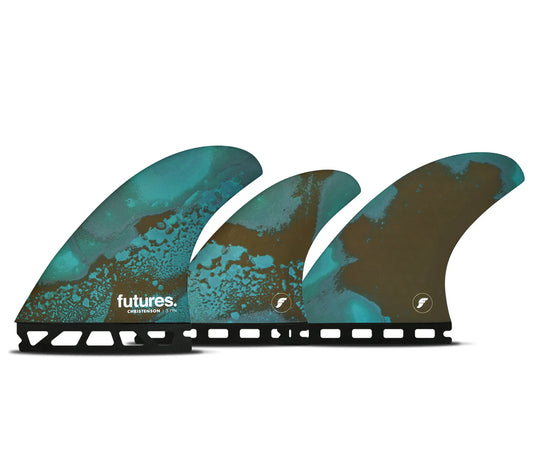 Futures Fins CHRISTENSON 5-FIN Honeycomb M BLU/BWN