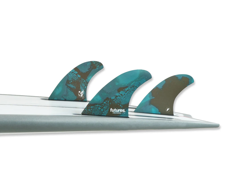 Load image into Gallery viewer, Futures Fins CHRISTENSON 5-FIN Honeycomb M BLU/BWN

