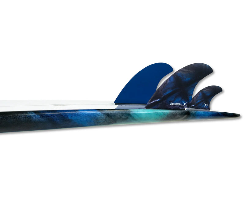 Load image into Gallery viewer, Futures Fins Mayhem Evil Twin + 1 HC Surf Fin Set Large
