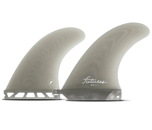 Futures Mid 2 + 1 Fiberglass Fin Set