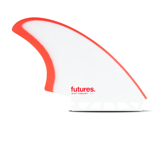 Futures Fins Mikey February Fiberglass Keel Fin Set Red/Grey