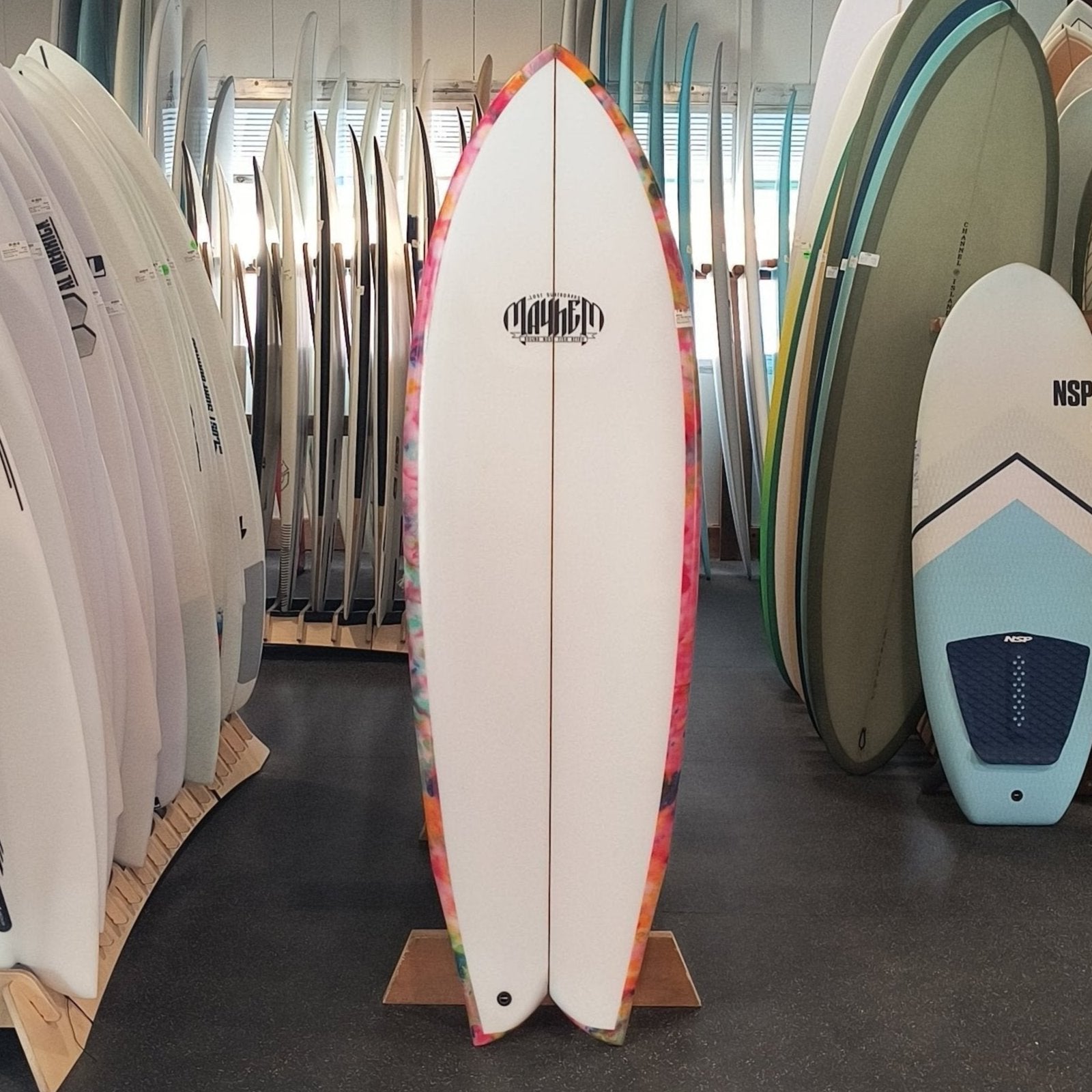 Lost RNF Retro Revamp 23 Poly 5'10 with Long Toe graphic – Gorge ...
