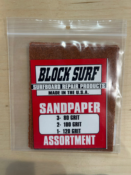 Block Surf Sandpaper Ass. 6pc