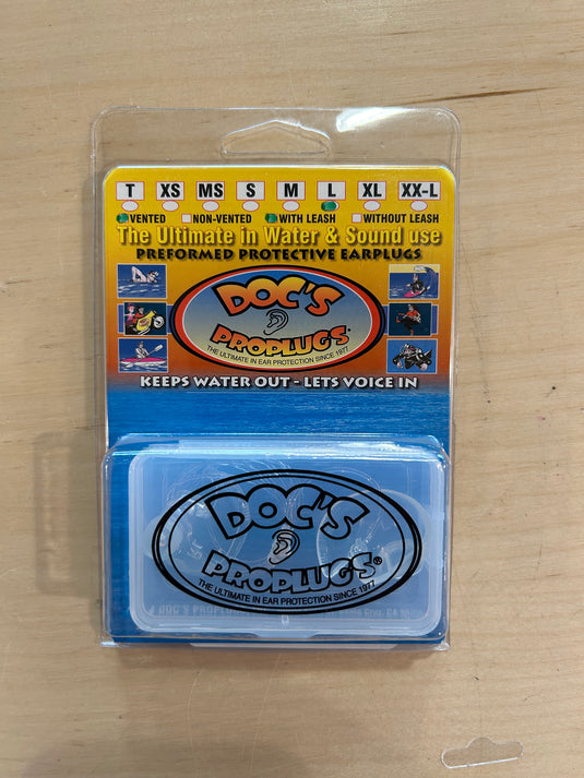 Doc's Proplugs Vented Ear Plugs w/leash