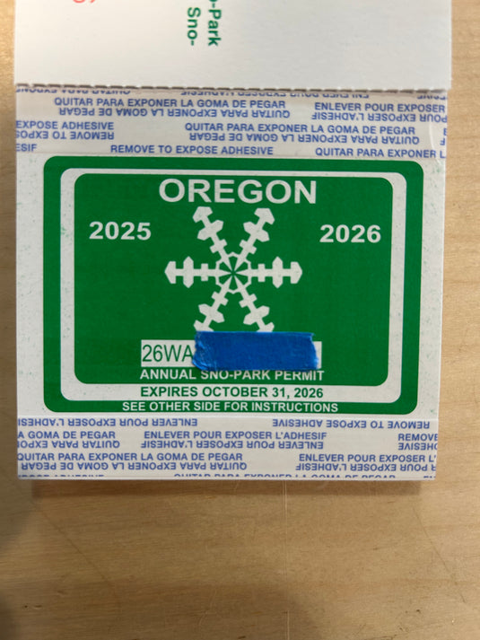 Sno-Park Permit Annual