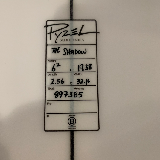 Pyzel Shadow 6'2 – Gorge Performance Pyzel Shadow 6'2 – Gorge Performance