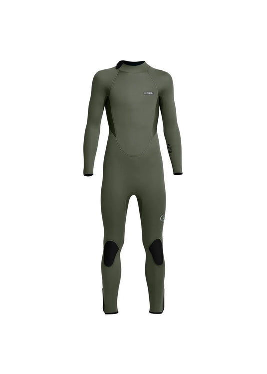 Xcel Kids' Axis Back Zip Full Wetsuit 4/3mm w/ Ankle Zips
