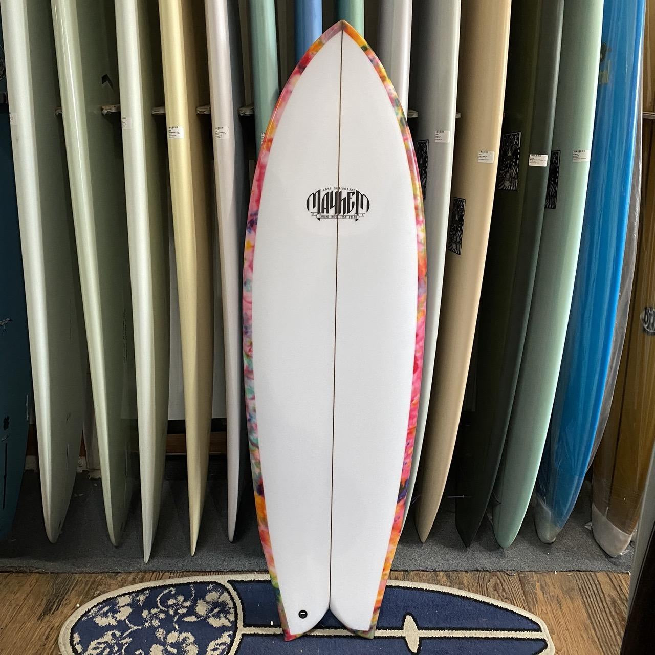 Lost RNF Retro Revamp 23. 5'9 Poly quad fin with Long Toe Spray – Gorge ...