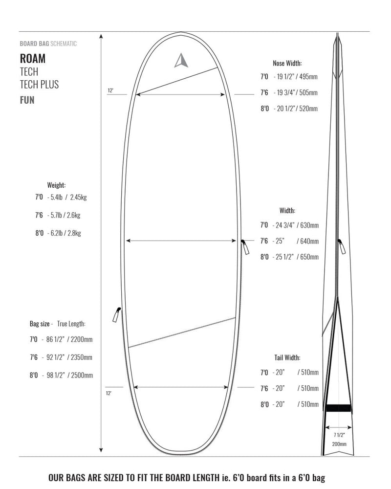 Load image into Gallery viewer, Roam Tech Plus Fun Surfboard Bag
