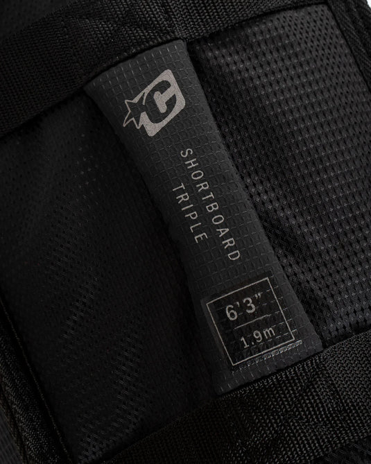 Creatures of Leisure Shortboard Triple Surfboard Travel Bag