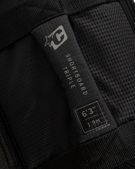 Creatures of Leisure Shortboard Triple DT2.0 7'6 Surfboard Travel Bag