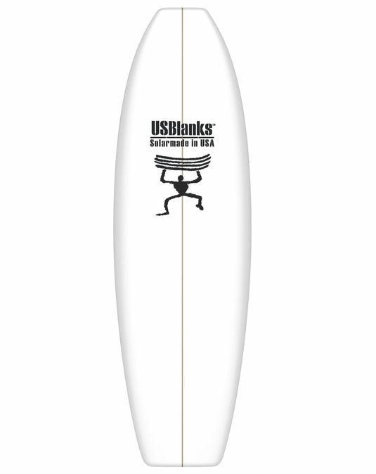 US Blanks 6'5 A Surf Blank Yellow