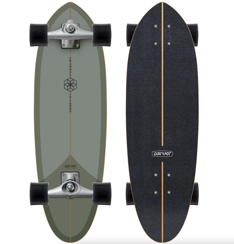 Load image into Gallery viewer, Carver CI Mid Sage C7 Surfskate Complete
