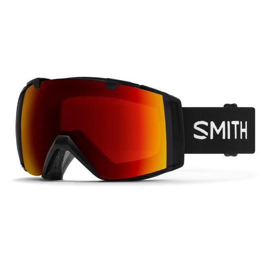Smith I/O Snow Goggle Black Frame with ChromaPop Sun Red