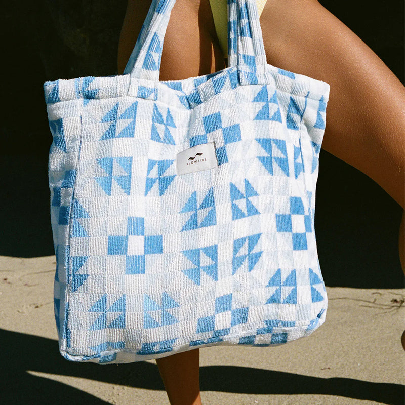 Load image into Gallery viewer, Slowtide The Dream Terry Tote Bag Lagoon
