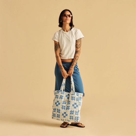 Slowtide The Dream Terry Tote Bag Lagoon