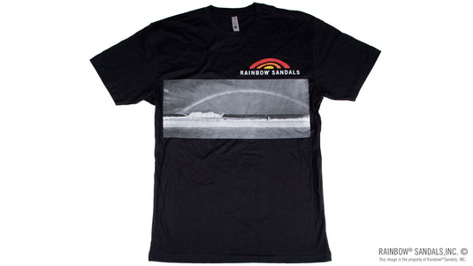 Rainbow Sandals T-Shirt Rainbow Over The Pipeline Wave