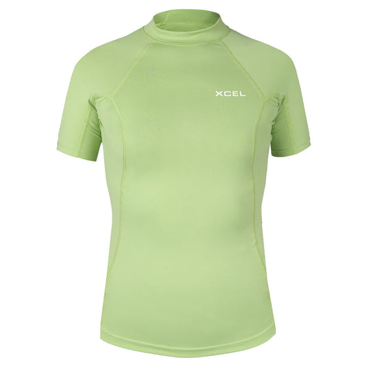 Xcel Girls Premium Stretch Solid Short Sleeve Performance Fit UV Top