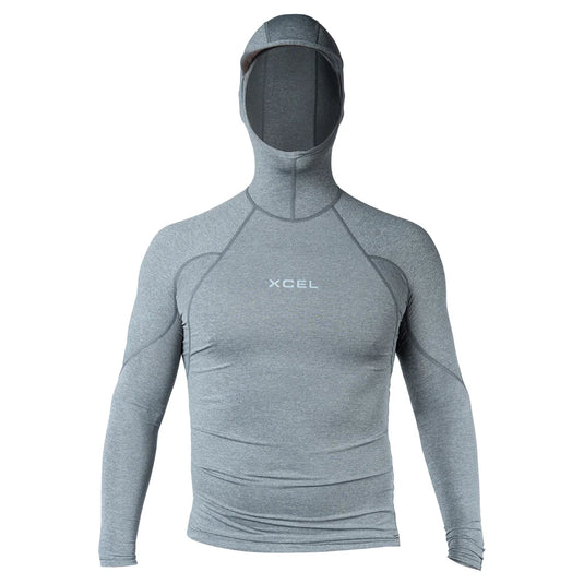 Xcel Men's Premium Stretch Performance Fit Long Sleeve UV Hoodie