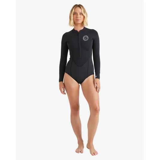 Billabong Salty Dayz Natural 2/2 Front Zip Long Sleeve Springsuit