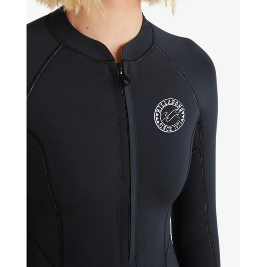 Billabong Salty Dayz Natural 2/2 Front Zip Long Sleeve Springsuit
