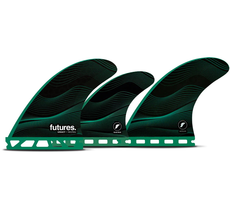 Load image into Gallery viewer, Futures Fins F6 5-FIN Honeycomb GREEN
