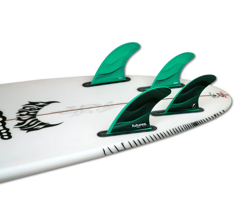 Load image into Gallery viewer, Futures Fins F6 5-FIN Honeycomb GREEN
