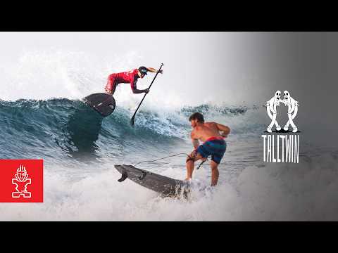 Load and play video in Gallery viewer, Starboard TallTwin 9'5 x 29.75" Xtec Carbon Surf SUP
