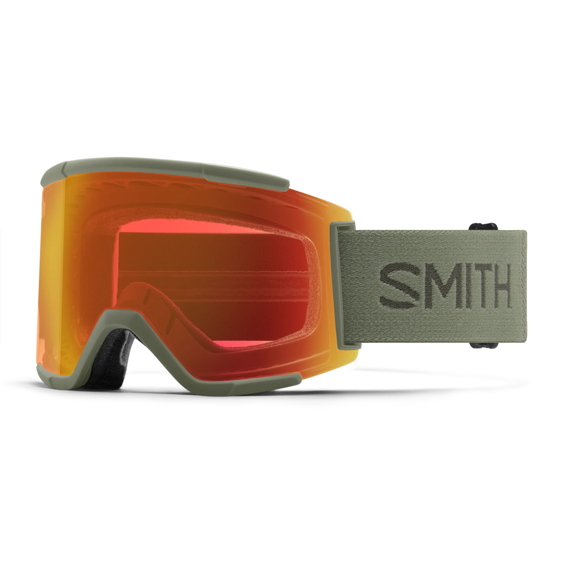 Smith Squad XL - Black Strap ChromoPop Everyday Red Mirror